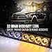 Emergency Light Bar 36 Inch 16 Flash Modes 32 Led Emergency Strobe Lights Traffic Advisor Directional Flashing Safety Light Bar with Led Display Screen Controller(35.5 Inch, Yellow/White)