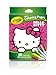 Crayola Hello Kitty Mini Coloring Pages & Markers, 86 Piece Set Art Gift for Kids 3 & Up, Washable Non-Toxic Markers, Mini Coloring Book Pages Feature Favorite Hello Kitty Characters, Great for Travel