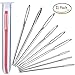 Jumbo Bent Tip Tapestry Needles and Large Eyes Blunt Steel Darning Yarn Needles Sewing Needles for Knitting Crochet,Set of 11