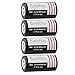 EaseBuy 4pcs 16340 Lithium Batteries CR123A Rechargeable Batteries Camera Batteries with 16340 Battery Charger