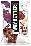 Way Better Snacks Chipotle Barbeque Purple Sweet Potato Tortilla Chips, 5.5 Ounce