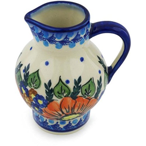 Click Here to See More Images Ceramika Bona H0713H Polish Pottery Ceramic Pitcher Hand Painted, 11-Ounce