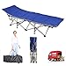 n-bright shop Bed Camping Folding Cot Portable Outdoor Hunting Sleeping Travel Bed Color Bluethumb 2