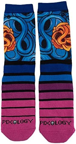 PIXOLOGY Void Unisex Graphic Sublimation Crew Socks 1 Pairs (Multi Color), One Size