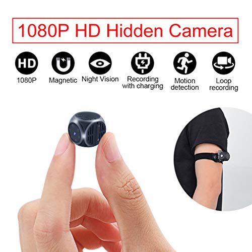 SAQIMA Spy Camera Wireless Hidden WiFi Cameras, 1080P HD Smallest Mini