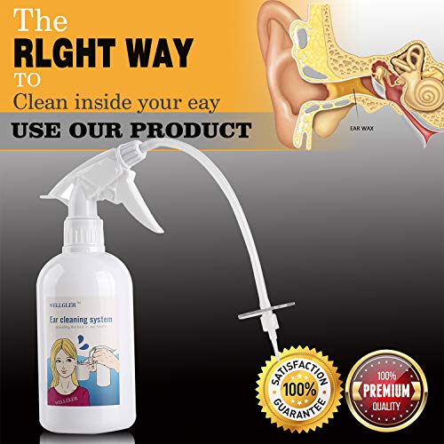 Ear Wax Removal Kit Ear Cleaner Tool Set Ear Washer Bottle System, 20 Ear Wash Disposable Tips, Ear Basin - Thumbnail 7