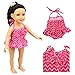 XADP 6 Pc. Summer Holiday Beach Party Swim Suit for 18 Inch Doll Swim Set Swimwear Bikini Outfit fits American Girl and 18 inch Dolls,Set of 3
