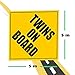 ZONETECH Twins On Board Magnet - Safe Caution Safety Sign Children Magnetic