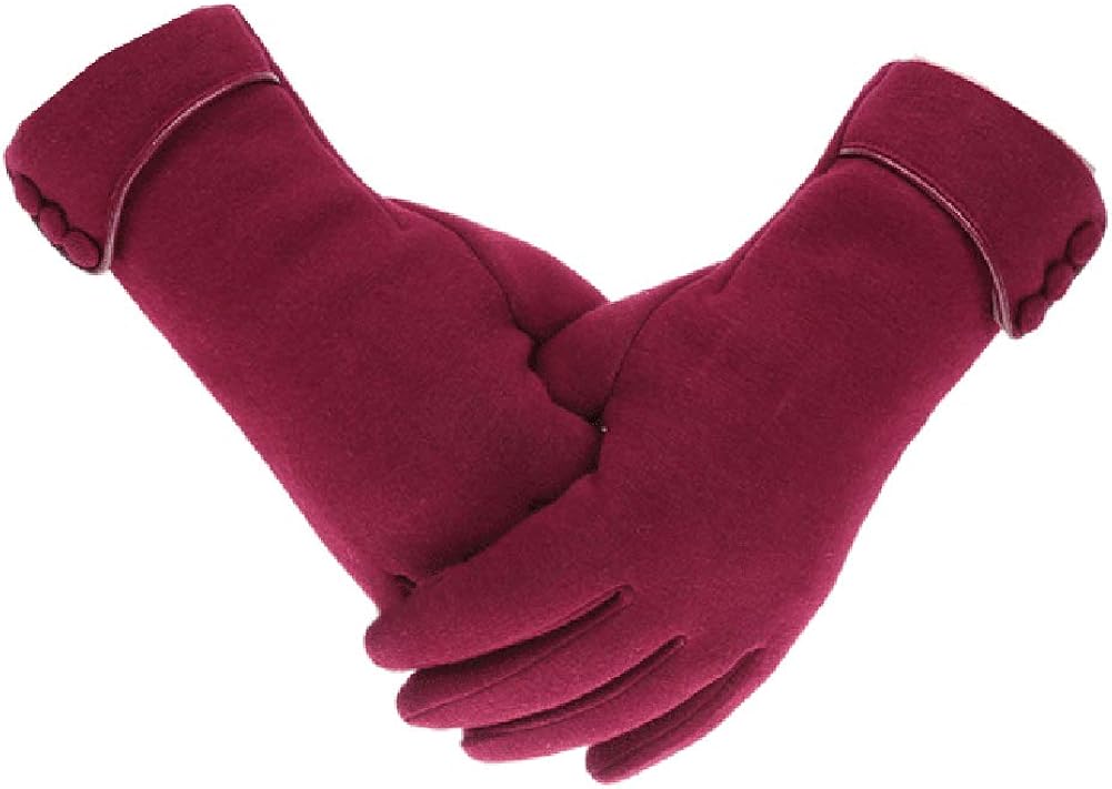 Jancery Winter Warm Gloves Lightweight Women Girls Windproof Thicken