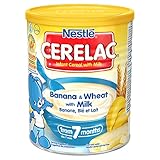 Nestle Cerelac, Banana and Wheat With Milk, 14.11 Ounce Can