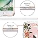 MOSNOVO iPhone 6S Case/iPhone 6 Case, Floral Botany Flower Clear Design Transparent Plastic Hard Case with Soft TPU Bumper Gel Protective Back Phone Case Cover for Apple iPhone 6/iPhone 6S