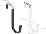 iHMeiju Over The Door Hooks Set of 4 White Hangers 20lb Load Capacity view 8