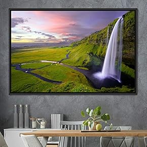 signwin Framed Canvas Wall Art Mountainfalls Group Multicolor...