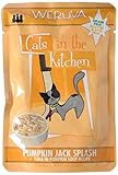 Weruva Cats in the Kitchen, Pumpkin Jack Splash with Tuna in Pumpkin Soup Cat Food, 3oz Pouch (Pack of 8)