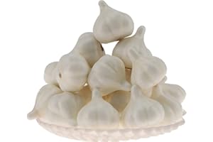 Woration 30pcs Mini Fake Garlic Artificial Vegetable Simulation Lifelike Foam Garlics Home Kitchen Festival Decoration Cabinet Display Photography Props Vase Fillers