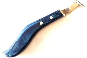 Super Sharp Hoof Knife - Hoof Knife with Wooden Handle, Horse Shoe Hoofing Made Easy with Hoof Trimming Knife with Special Bl