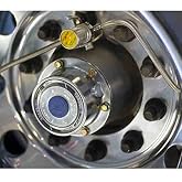 Crossfire Tire Equalizer Valve 100 PSI | Mounts to Lug or Hubcap, Blowout Safety Isolation, Equalizes Pressure as Tires Heat and Cool, 1/pkg