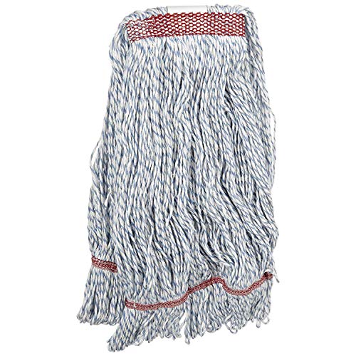 Impact L630LG Rayon Saddle-Type Looped-End Finish Mop, Large, Blue (Case of 12)