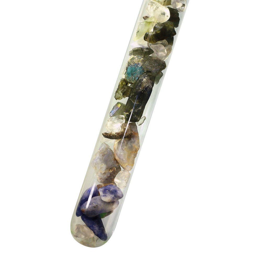 Bitto Gemstone stick – to energize drinking water, 25 cm, filled with precious gemstones: it flows