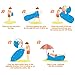 Inflatable Lounger, EocuSun Inflatable Couch Air Mattresses Hammock with Backrest Portable Air Sofa Chair Bed Bag Beach Lounger for Indoors Outdoors Camping Hiking Travelling Beach (Light Blue)