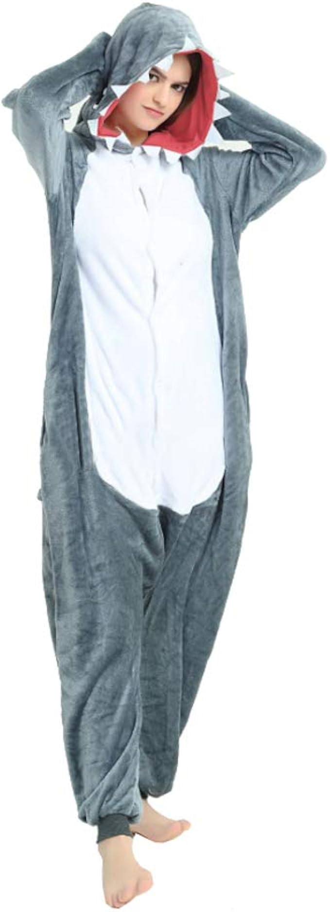 shark footie pajamas