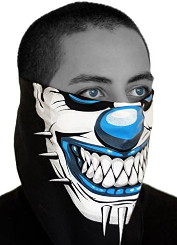 SFYNX 'Evil Clown' Joker EDM Face Mask - Blue Rave Bandana