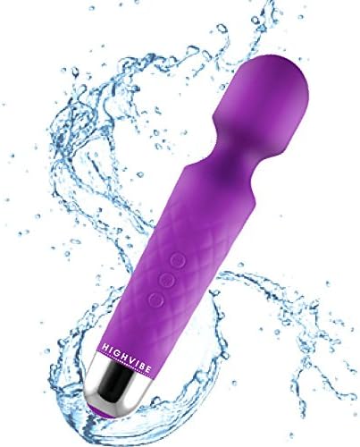 ❤️ 2018 NEW Waterproof Cordless Wireless Wand Massager - 18 POWERFUL Viberate Speeds - Top Therapeutic Handheld Multispeed Bullet Vibrating - Magic Stress Away - HighVibe - Purple