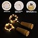 AnSaw Rechargeable Wine Bottle String Lights 3 Pack USB Powered 20LED Bottle Cork Lights Starry Fairy Home Twinkle Cork Shape Decor Lights for Party, Christmas, Halloween,Wedding (Warm White)