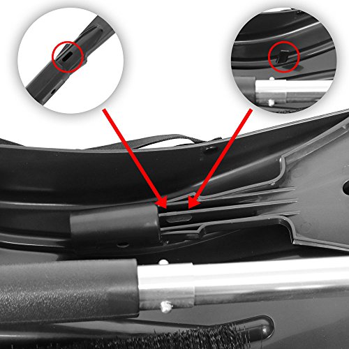 CASL Brands 3-in-1 Emergency Snow Shovel Removal Kit for Car and Truck, Portable Compact Design, Includes Carrying Bag, Scraper, and Brush