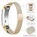 SWEES Metal Bands Compatible Fitbit Alta & Fitbit Alta HR, Milanese Loop Stainless Steel Metal Replacement Accessories Small Large for Women Men, Silver, Black, Rose Gold, Colorful, Champagne