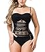 VERABENDI Women Sexy Crochet Lace Monokini Halter Straps One Piece Swimsuits