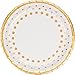 Gold Polka Dot Party Supplies Elegant Metallic Foil Includes Paper Plates, Napkins & Silverware for 8 Guests