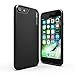 iPhone 8 Case/iPhone 7 Case, CaseCrown Lux Glider Case (Matte Black) w/Matte Finish & Felt Interior