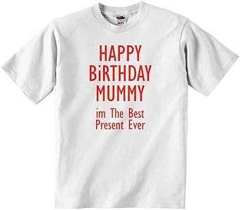 happy birthday mummy t shirt baby