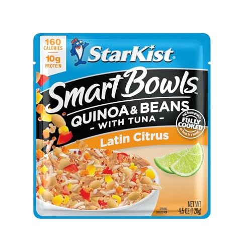STARKIST SMART BOWLS LATIN CITRUS, 4.5 OZ POUCH (PACK OF 1 – FEATURES QUINOA & BEANS WITH WILD CAUGHT TUNA