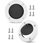 3876-3 Boat Self-Bailing Cockpit Mounted Scupper Valve Kit 2-7/8", 4 Set | Rubber Flapper Valve with Gasket Flush Mount Scupper with Retainer Ring and Screws, 4 Pack