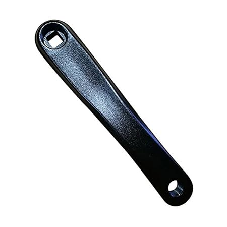 winomo Bike Kurbelarm links 170 mm ermöglichen geringe Profil links Kurbelarm links Horizontal, eckig (schwarz)