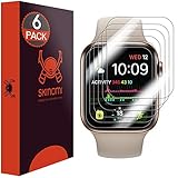 Skinomi Apple Watch Series 4 Screen Protector (40mm)[Slim Design](6-Pack), TechSkin Full Coverage Screen Protector for Apple Watch Series 4 (40mm) Clear HD Anti-Bubble Film