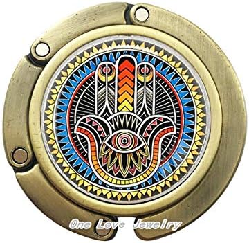 Hamsa Hand Amulet Lucky Purse Hook Jewelry Fatima Hand Kabbalah Charm Miriam Hand Bag Hook Purse Hook Hand Made Jewelry,TAP081