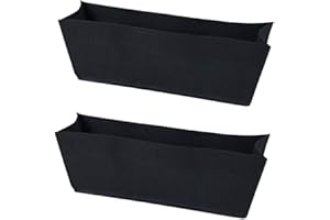 NONGCUNREN Non-Woven Fabric Plant Grow Bags Replacement 24inch 2Pack Coco Liner Window Basket,Trough Shaped Wall and Deck Mount Planters,Round Hanging Basket