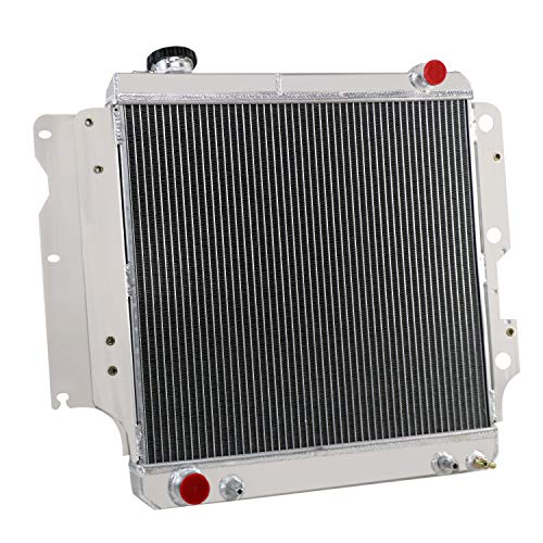 OzCoolingParts 87-06 Jeep Wrangler Radiator, 3 Row Core All Aluminum Radiator for Jeep Wrangler YJ TJ 1987-2006 88 89 90 91 92 93 94 95 96 97 98 99 00 01 02 03 04 05 2.4L 2.5L 4.0L 4.2L, L4 L6