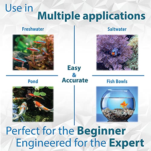 9 in 1 Aquarium Test Strips for Fresh & Saltwater Aquariums, Test for