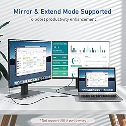 uni USB C to HDMI Adapter 4K, High Speed HDMI to