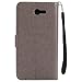 Linkertech Galaxy J7 V Case, Galaxy J7 Perx Case, [Kickstand] PU Leather Wallet Flip Pouch Case Cover with Wrist Strap & Card Slots for Samsung Galaxy J7 2017 / J7 Sky Pro/Galaxy Halo (B-3)
