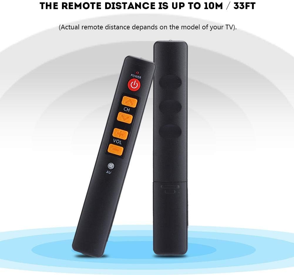 Multi-function Universal Smart Learning Remote Control Big Buttons Home Controller Replacement for TV STB DVD HIFI VCR(Orange) - Image 4