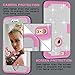 TOPSKY Compatible with iPhone 6s Plus Bling case, iPhone 6 Plus Bling case, [Shock Absorption] Bling Crystal Rhinestone High Impact Resistant Armor Defender Case for iPhone 6 Plus and iPhone 6s Plus, White Pink