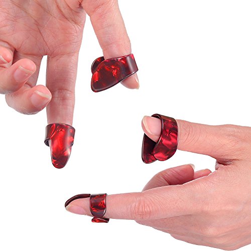 Jovitec Electric Acoustic Guitar Finger Picks Thumb Picks Set Thumb and