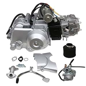 Amazon.com: JCMOTO 125cc Engine 4 Stroke Motor Semi-Auto ... 125cc tao wiring diagram 