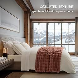 EverGrace Ultra Soft Luxury Fluffy Faux Rabbit Fur