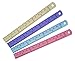 Colorful Aluminium 6-inch Rulers (4 pcs, 6 inch, Assorted Color)